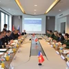 Phiên họp toàn thể Đối thoại Chính sách quốc phòng Việt – Pháp ngày 10/11 tại trụ sở Bộ Quốc phòng Pháp, Paris. (Ảnh: Tiến Nhất/Vietnam+)