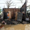 Một ngôi nhà bị tàn phá sau bão Nock-Ten ở Polangui, tỉnh Albay ngày 26/12. (Nguồn: EPA/TTXVN) 