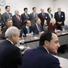 Đại diện các bên tại vòng đàm phán mới về tái thống nhất đảo Cyprus ở Geneva ngày 9/1/2017. (Nguồn: AFP/TTXVN)