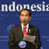 Tổng thống Indonesia Joko Widodo phát biểu tại một diễn đàn ở Nusadua thuộc Bali. (Nguồn: EPA/TTXVN) 