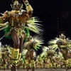 Hơn 5.000 vũ công tham dự nhảy samba, điều hấp dẫn nhất tại bữa tiệc âm thanh và hóa trang, trong lễ hội đường phố ở Rio De Janeiro (Brazil). (Nguồn: CNN)