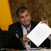 Ứng cử viên Guillermo Lasso. (Nguồn: AFP/TTXVN)