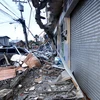 Cảnh đổ nát của một trường học sau trận động đất ở thành phố Surigao, phía nam đảo Mindanao, Philippines ngày 11/2. (Nguồn: AFP/TTXVN) 