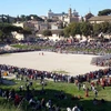 Đấu trường giác đấu tại công viên Circus Maximus đã thu hút hàng chục nghìn lượt người xem. (Nguồn: Quang Thanh/Vietnam+)