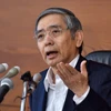 Thống đốc Ngân hàng Trung ương Haruhiko Kuroda tại cuộc họp báo ở Tokyo. (Nguồn: AFP/TTXVN) 