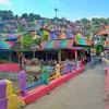 Người dân địa phương đã dành ra hơn 22.000 USD để biến khu làng nhem nhuốc thành một công trình nghệ thuật. (Nguồn: boredpanda) 