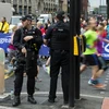 Cảnh sát tuần tra tại Manchester ngày 28/5. (Nguồn: AFP/TTXVN)