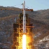 Vụ thử tên lửa Unha 3 của Triều Tiên tháng 12/2012 (Nguồn: AFP)