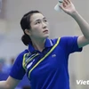 Tay vợt nữ Vũ Thị Trang bất ngờ dừng bước ở bán kết giải Bahrain International Series 2015 (Ảnh: Vietnam+)
