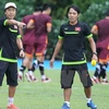 Huấn luyện viên Toshiya Miura hoàn tất danh sách các cầu thủ đi dự vòng chung kết giải U23 châu Á. (Ảnh: Quốc Khánh/TTXVN)