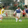 Đội tuyển nữ quốc gia bắt đầu tập luyện tại Trung tâm đào tạo trẻ VFF. (Ảnh: Minh Chiến/Vietnam+)