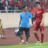 Quế Ngọc Hải có thể trở lại thi đấu ngay tại vòng 4 V-League vào cuối tuần này và đã sẵn sàng lên tuyển Việt Nam vào giữa tháng. (Ảnh: Minh Chiến/Vietnam+)