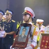 Lễ truy điệu 9 liệt sỹ phi hành đoàn CASA-212 tại Nhà Tang lễ Bộ Quốc phòng. (Ảnh: Minh Sơn/Vietnam+)