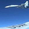 Chiến đấu cơ Nga Su-27 Flanker trong một lần đón chặn máy bay trinh sát Mỹ RC-135U trên biển Baltic (Nguồn:Reuters)
