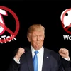 Hai nạn nhân trước đó của Tổng Thống Donal Trump là TikTok và Wechat (Nguồn:GettyImages)