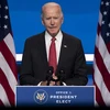 Ông Joe Biden phát biểu tại Wilmington, Delaware, Mỹ, ngày 19/11/2020. Ảnh: AFP/ TTXVN