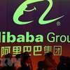 Biểu tượng của Alibaba tại sàn chứng khoán Hong Kong, Trung Quốc. (Nguồn: AFP/TTXVN) 