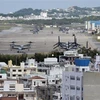 Quang cảnh Căn cứ không quân Futenma của lực lượng thủy quân lục chiến Mỹ tại Ginowan, tỉnh Okinawa, Nhật Bản. (Ảnh: AFP/TTXVN) 