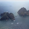 Quần đảo tranh chấp Dokdo ở vùng biển phía Đông Hàn Quốc, mà Nhật Bản cũng tuyên bố chủ quyền và gọi là Takeshima. (Ảnh: AFP/TTXVN) 