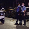 Cảnh sát phong tỏa hiện trường một vụ xả súng ở thành phố St. Louis thuộc bang Missouri của Mỹ. (Ảnh: KMOV/TTXVN)