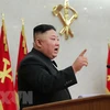 Nhà lãnh đạo Triều Tiên Kim Jong-un. (Ảnh: KCNA/TTXVN) 