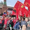 Ông Gennady Zyuganov, Chủ tịch Ban Chấp hành Trung ương Đảng Cộng sản LB Nga phát biểu tại buổi lễ. (Ảnh: Duy Trinh - Pv TTXVN tại LB Nga)