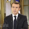 Tổng thống Pháp Emmanuel Macron kêu gọi Israel và Palestine chấm dứt các hành động thù địch và nhất trí ngừng bắn. (Ảnh: AFP/TTXVN)