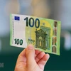 Đồng tiền mệnh giá 100 euro tại Rome, Italy. (Ảnh: AFP/TTXVN) 