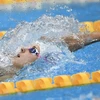 Kình ngư Mỹ Regan Smith thi đấu nội dung 100m bơi ngửa nữ tại Olympic Tokyo 2020 ngày 26/7/2021. (Ảnh: THX/TTXVN)