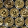 Đồng tiền kỹ thuật số bitcoin. (Ảnh: AFP/TTXVN) 