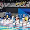 Trịnh Thị Bích Như thi đấu tại Paralympic Tokyo 2020. (Ảnh: TTXVN)