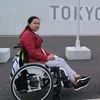Vận động viên Nguyễn Thị Hải tại Paralympic Tokyo 2020. (Ảnh: TTXVN)