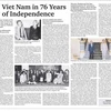 Tờ Bangkok Post ngày 2/9 trân trọng đăng bài trả lời phỏng vấn của Đại sứ Việt Nam tại Thái Lan Phan Chí Thành nhân dịp kỷ niệm 76 năm Quốc khánh Việt Nam. (Ảnh: TTXVN)