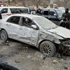 Hiện trường vụ đánh bom liều chết ở thành phố Quetta, thủ phủ tỉnh Balochistan, miền Tây Nam Pakistan. (Ảnh: THX/TTXVN)