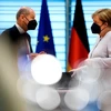 Bộ trưởng Tài chính Olaf Scholz và Thủ tướng Angela Merkel. (Nguồn: Reuters) 