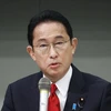 Ông Fumio Kishida trong phiên thảo luận trực tuyến tại trụ sở của đảng ở Tokyo, ngày 22/9/2021. (Ảnh: Kyodo/TTXVN) 
