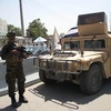 Lực lượng Taliban gác tại thủ đô Kabul, Afghanistan. (Ảnh: THX/TTXVN)