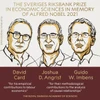 Ba chủ nhân Giải Nobel Kinh tế năm 2021. (Nguồn: nobelprize.org)