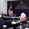 Thủ tướng Malaysia Ismail Sabri Yaakob phát biểu tại hội nghị. Ảnh: Mạnh Tuân)