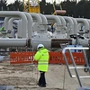 Công trình xây dựng đường ống dẫn khí Dòng chảy phương Bắc 2 qua biển Baltic ở Lubmin, miền Đông Bắc Đức ngày 26/3/2019. (Ảnh: AFP/TTXVN) 
