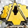 Kính thiên văn không gian lớn nhất thế giới James Webb được thử nghiệm tại Trung tâm vũ trụ Johnson của NASA ở Houston, Texas (Mỹ), ngày 16/5/2017. (Ảnh: AFP/TTXVN) 