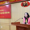 Trưởng Ban Tổ chức Trung ương Trương Thị Mai phát biểu. (Ảnh: TTXVN)