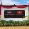 Tổng chi phí cho toàn bộ công trình là 7.407.516 USD, trong đó, Chính phủ Việt Nam tặng 3 triệu USD, Thái Lan giúp 1 triệu USD. (Ảnh: Trần Long/PV)