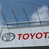 Biểu tượng hãng Toyota tại Tokyo, Nhật Bản. (Ảnh: AFP/TTXVN) 