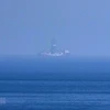 Tàu khoan thăm dò Yavuz của Thổ Nhĩ Kỳ ở vùng biển ngoài khơi phía Bắc CH Cyprus. (Ảnh: AFP/TTXVN)