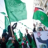 Những người ủng hộ phong trào Hồi giáo Hamas. (Ảnh: AFP) 