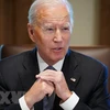 Tổng thống Mỹ Joe Biden tại một cuộc họp ở Nhà Trắng, Washington DC., ngày 20/4/2022. (Ảnh: AFP/TTXVN) 