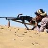 Một thành viên lực lượng ủng hộ chính phủ Yemen trong cuộc xung đột với phiến quân Houthi tại al-Jawba, phía Nam Marib. (Ảnh: AFP/TTXVN)