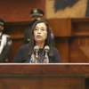 Chủ tịch Quốc hội Guadalupe Llori (Nguồn: AP)