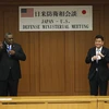 Bộ trưởng Quốc phòng Nhật Bản Nobuo Kishi và Bộ trưởng Quốc phòng Mỹ Lloyd Austin. (Nguồn: japantimes.co.jp) 